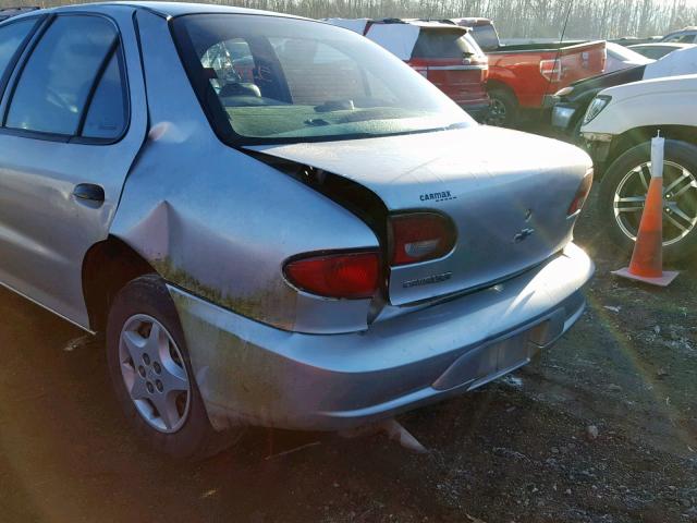 1G1JC524317400645 - 2001 CHEVROLET CAVALIER B SILVER photo 9