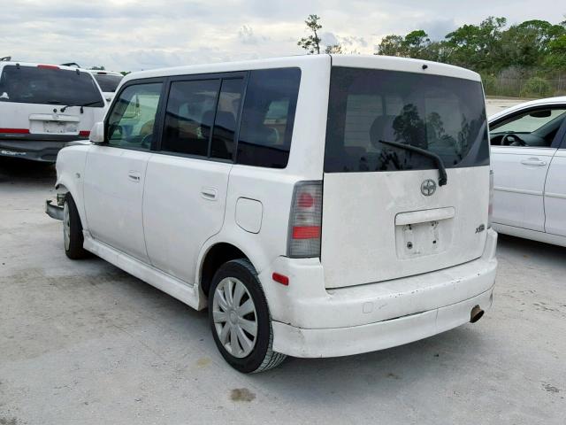 JTLKT324764044374 - 2006 TOYOTA SCION XB Ақ фото 3