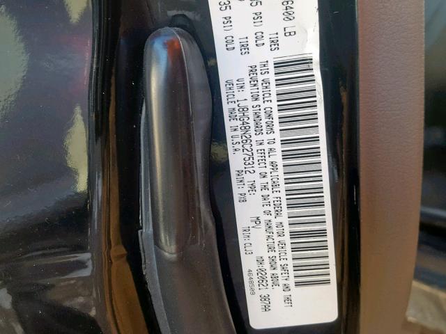 1J8HG48N26C275312 - 2006 JEEP COMMANDER 黑色 照片 10