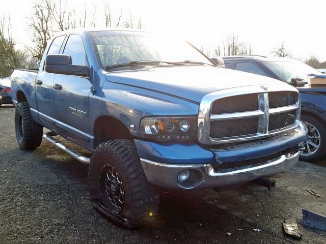 3D7KS28C25G762736 - 2005 DODGE RAM 2500 S Mavi foto 1