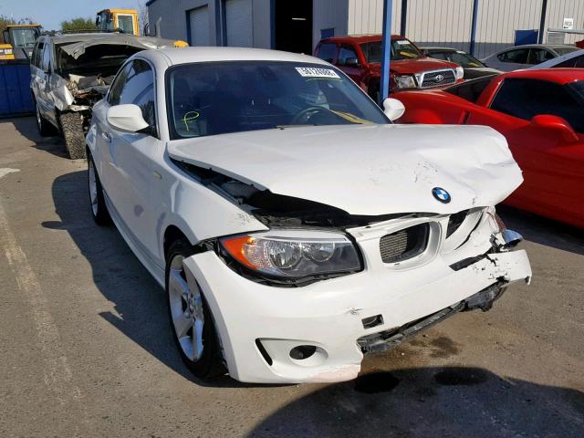 WBAUP7C5XDVP25351 - 2013 BMW 128 I WHITE photo 1