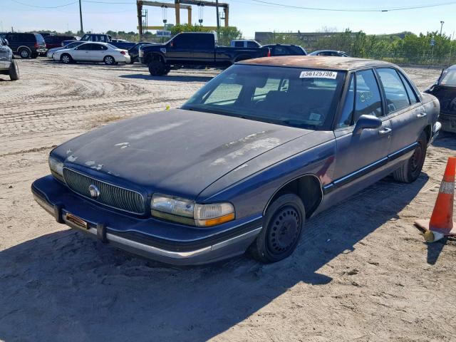 1G4HP52LXSH496265 - 1995 BUICK LESABRE CU BLUE photo 2