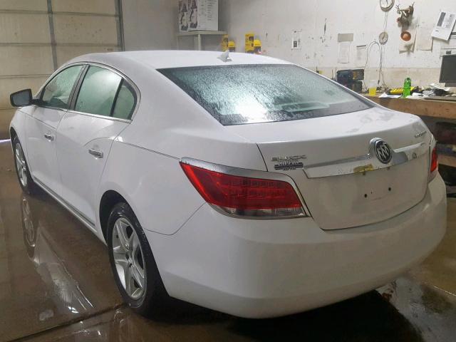 1G4GB5EG8AF137614 - 2010 BUICK LACROSSE C WHITE photo 3