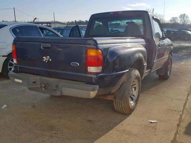 1FTYR10C5XPB12304 - 1999 FORD RANGER BLUE photo 4