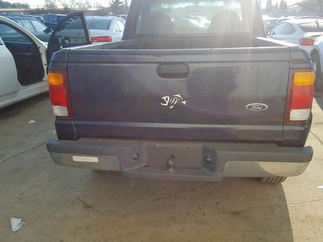 1FTYR10C5XPB12304 - 1999 FORD RANGER BLUE photo 9