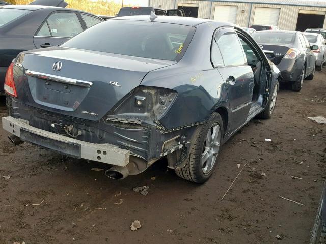 JH4KB16555C001371 - 2005 ACURA RL GRAY photo 4