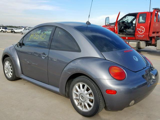 3VWCR31C65M417038 - 2005 VOLKSWAGEN NEW BEETLE GRAY photo 3