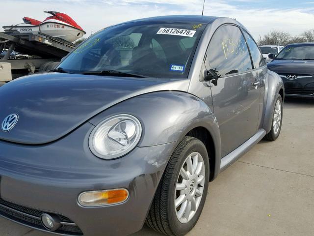 3VWCR31C65M417038 - 2005 VOLKSWAGEN NEW BEETLE GRAY photo 9