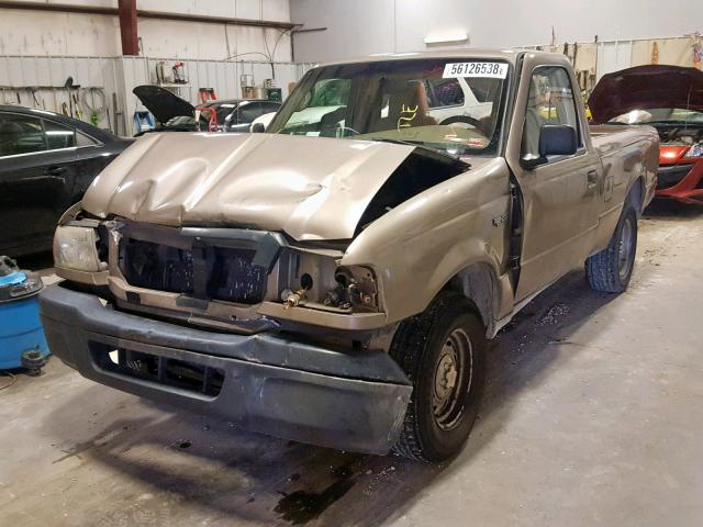 1FTYR10D54PA06861 - 2004 FORD RANGER TAN photo 2