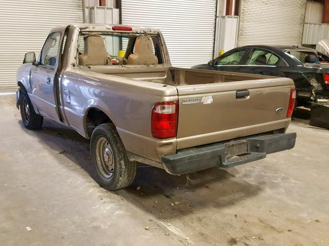 1FTYR10D54PA06861 - 2004 FORD RANGER TAN photo 3