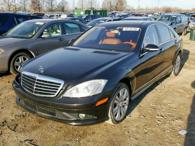 WDDNG71XX7A150147 - 2007 MERCEDES-BENZ S 550 BLACK photo 2