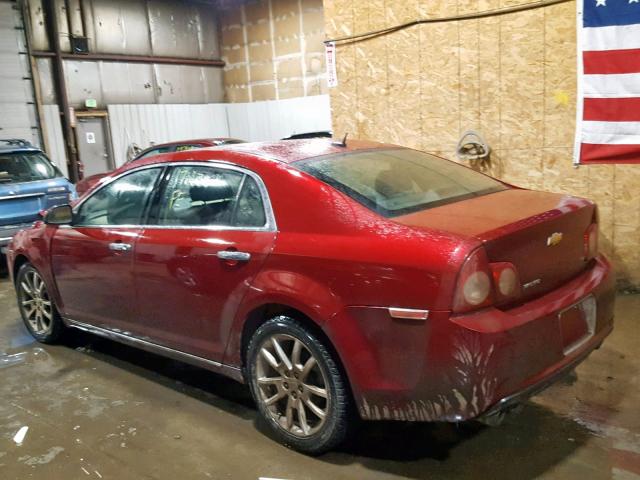 1G1ZK57789F191252 - 2009 CHEVROLET MALIBU LTZ MAROON photo 3