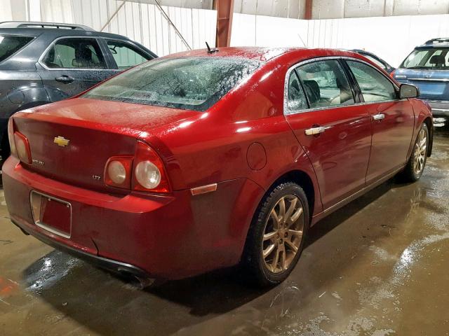 1G1ZK57789F191252 - 2009 CHEVROLET MALIBU LTZ MAROON photo 4