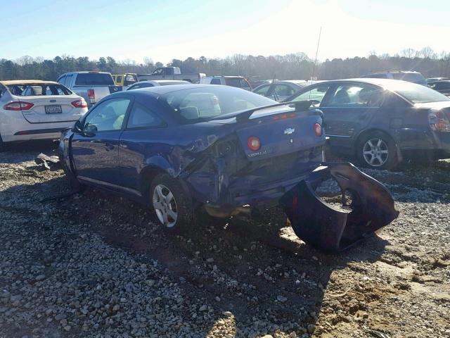 1G1AL15F677265661 - 2007 CHEVROLET COBALT LT BLUE photo 3