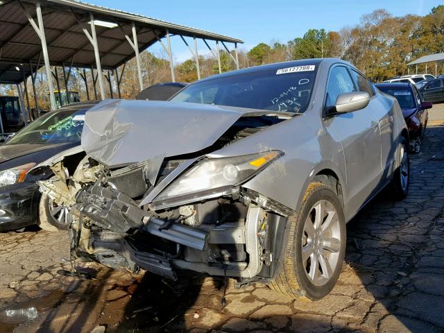 2HNYB1H48AH501932 - 2010 ACURA ZDX TECHNO SILVER photo 2