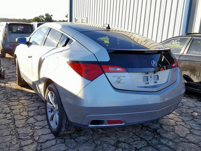 2HNYB1H48AH501932 - 2010 ACURA ZDX TECHNO SILVER photo 3