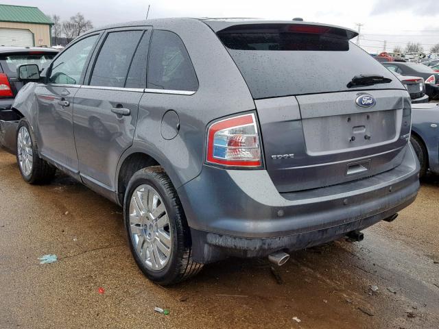 2FMDK4KC2ABB12224 - 2010 FORD EDGE LIMIT GRAY photo 3