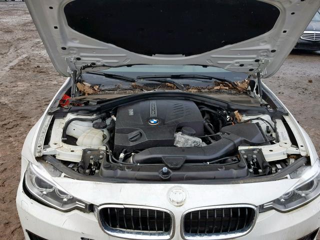 WBA3B9G58ENR90917 - 2014 BMW 335 XI WHITE photo 7