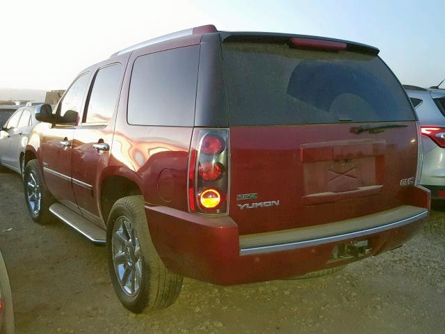 1GKUKEEF4AR175729 - 2010 GMC YUKON DENA RED photo 3