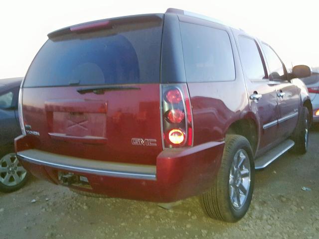 1GKUKEEF4AR175729 - 2010 GMC YUKON DENA RED photo 4