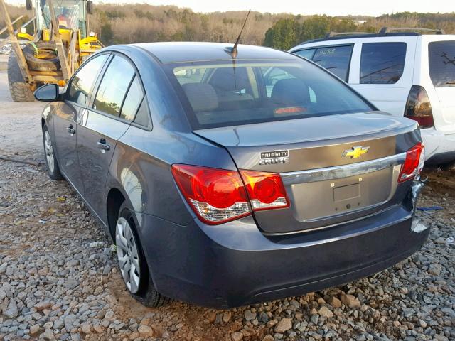 1G1PA5SH1D7161099 - 2013 CHEVROLET CRUZE LS CHARCOAL photo 3