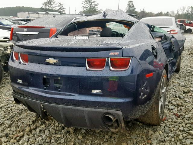 2G1FS1EW5A9179806 - 2010 CHEVROLET CAMARO SS BLUE photo 4