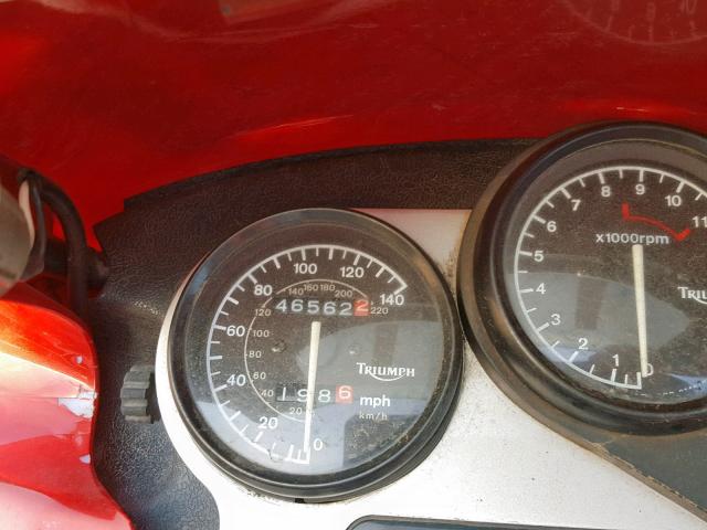 SMT385DH1WJ063003 - 1998 TRIUMPH MOTORCYCLE TIGER RED photo 8