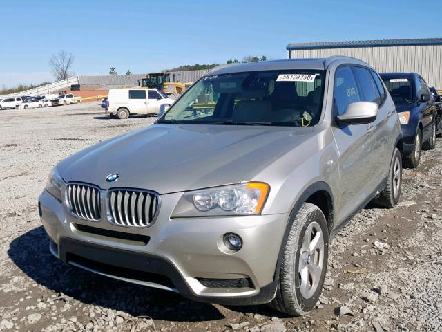 5UXWX5C5XBL716396 - 2011 BMW X3 XDRIVE2 SILVER photo 2