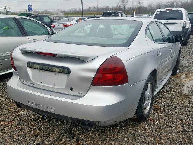 2G2WP522341253006 - 2004 PONTIAC GRAND PRIX SILVER photo 4