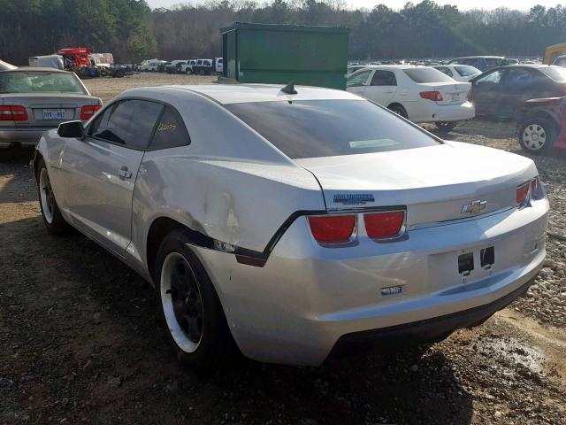 2G1FA1ED3B9130252 - 2011 CHEVROLET CAMARO LS SILVER photo 3