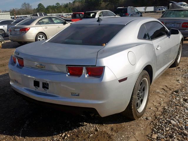 2G1FA1ED3B9130252 - 2011 CHEVROLET CAMARO LS SILVER photo 4