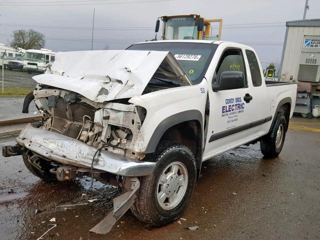 1GCDT19E478120943 - 2007 CHEVROLET COLORADO WHITE photo 2