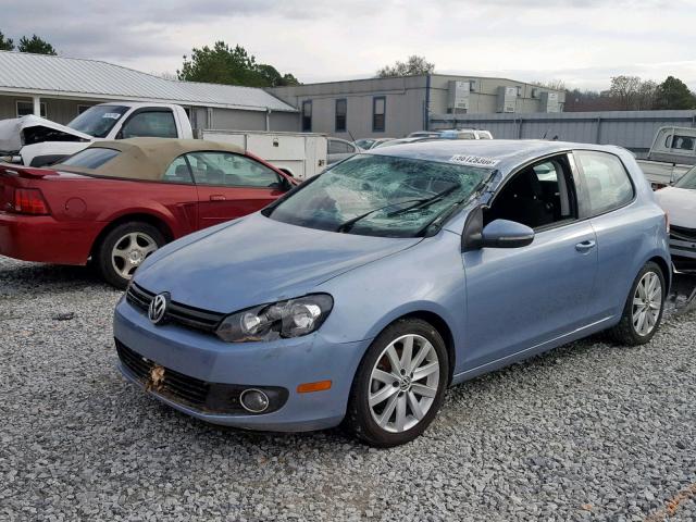 WVWMM7AJ1BW313676 - 2011 VOLKSWAGEN GOLF BLUE photo 2