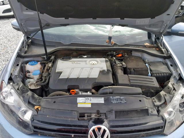 WVWMM7AJ1BW313676 - 2011 VOLKSWAGEN GOLF BLUE photo 7