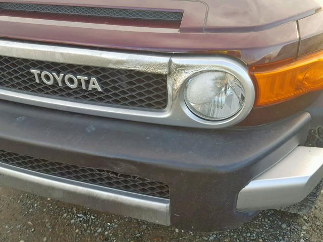 JTEBU11F370061709 - 2007 TOYOTA FJ CRUISER PURPLE photo 9