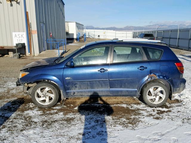 5Y2SM63855Z421426 - 2005 PONTIAC VIBE BLUE photo 9