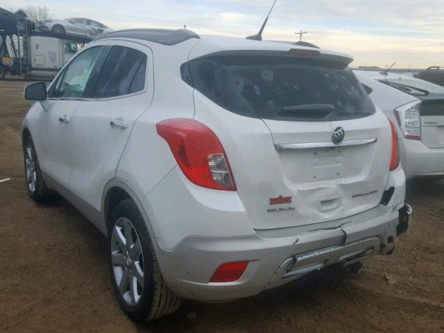 KL4CJBSB8EB781635 - 2014 BUICK ENCORE CON WHITE photo 3