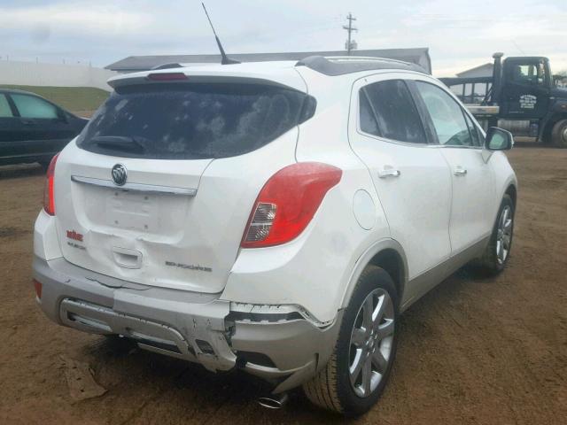 KL4CJBSB8EB781635 - 2014 BUICK ENCORE CON WHITE photo 4