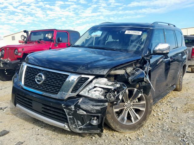 JN8AY2ND9H9005262 - 2017 NISSAN ARMADA SV BLACK photo 2