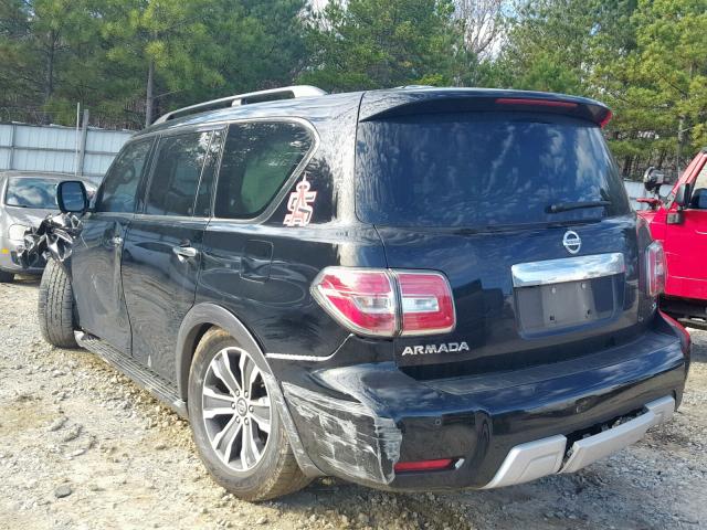 JN8AY2ND9H9005262 - 2017 NISSAN ARMADA SV BLACK photo 3