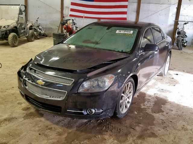 1G1ZK57708F206583 - 2008 CHEVROLET MALIBU LTZ შავი ფოტო 2