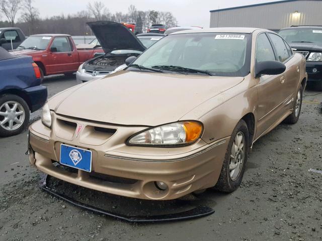 1G2NF52E63C246021 - 2003 PONTIAC GRAND AM S GOLD photo 2