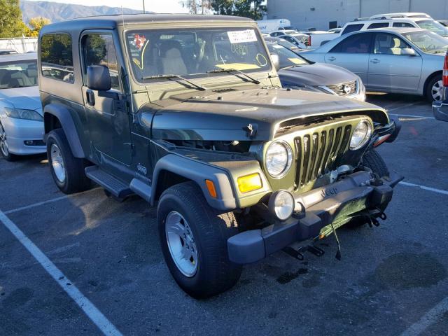 1J4FA44S86P766191 - 2006 JEEP WRANGLER / GREEN photo 1