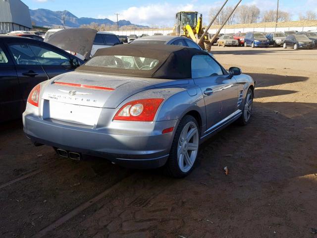 1C3AN65L26X062662 - 2006 CHRYSLER CROSSFIRE GRAY photo 4