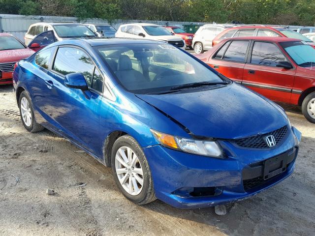 2HGFG3B11CH532209 - 2012 HONDA CIVIC EXL BLUE photo 1