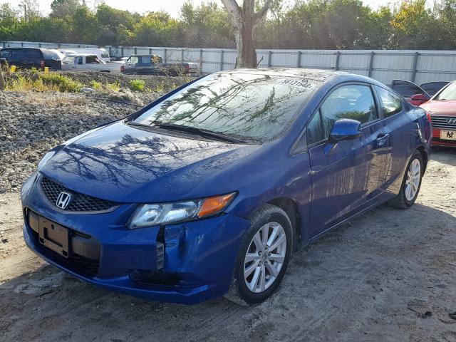 2HGFG3B11CH532209 - 2012 HONDA CIVIC EXL BLUE photo 2