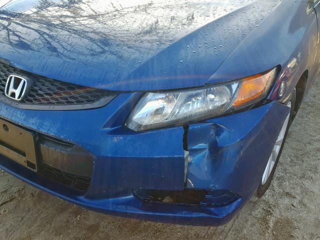 2HGFG3B11CH532209 - 2012 HONDA CIVIC EXL BLUE photo 9