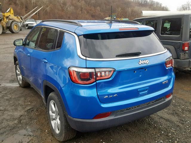 3C4NJDBB0JT103853 - 2018 JEEP COMPASS LA Blau Foto 3