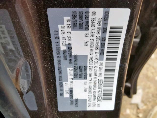 3MZBN1V33JM188897 - 2018 MAZDA 3 TOURING GRAY photo 10