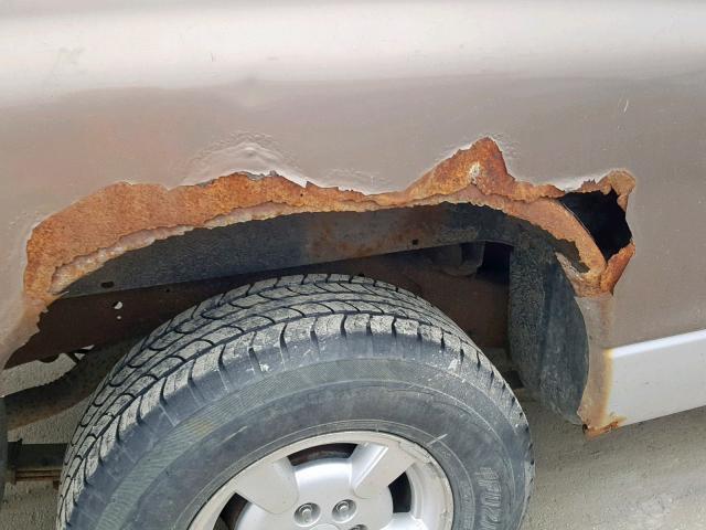 1B7GL22X01S170635 - 2001 DODGE DAKOTA TAN photo 9